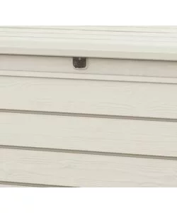 Baule keter "brightwood pool box" in resina bianco, 145x69,7x60,3 cm